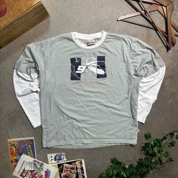 Vintage Y2K Chase Authentics NASCAR Quarter Zip Fleece Sweatshirt Mens XL Racing - Picture 2 of 5